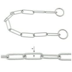 Schakelketting chrome 4mm