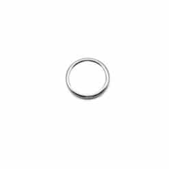 Ring vernikkeld 12 x 2-1mm