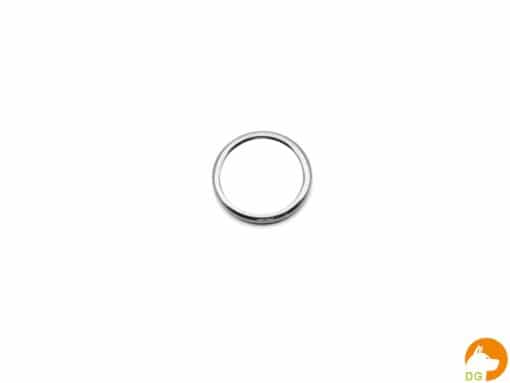 Ring vernikkeld 12 x 2-1mm