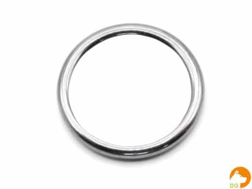 Ring vernikkeld 25 x 3-5mm