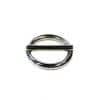 Ring met pin vernikkeld 20 x 3.5mm