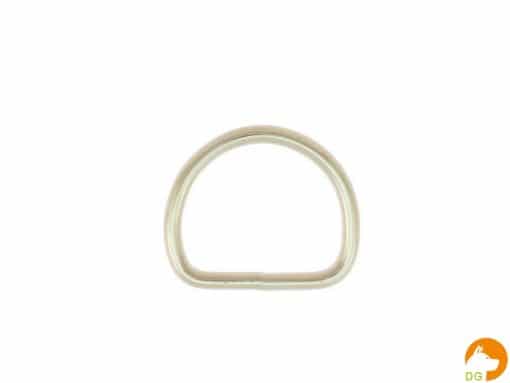 D-ring vernikkeld 30 x 4mm