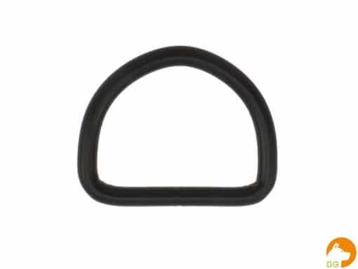 D-ring zwart 40 x 5mm