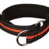 Anti-Trek Halsband M Zwart-Oranje
