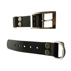 Biothane adapter 25mm zilver-1