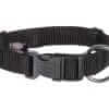 Classic nylon halsband S-M zwart