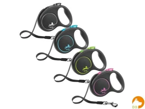 Flexi black design rollijn met band