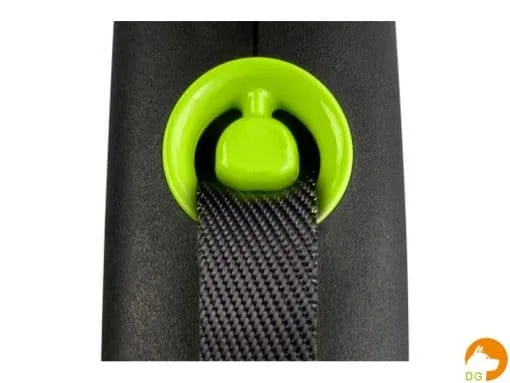 Flexi black design rollijn met band blauw L - Afbeelding 3