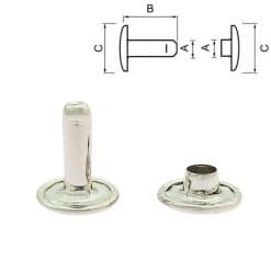 Holniet vernikkeld dubbele cap measurement