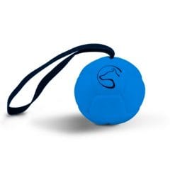 Trainingsbal 9cm met handlus blauw