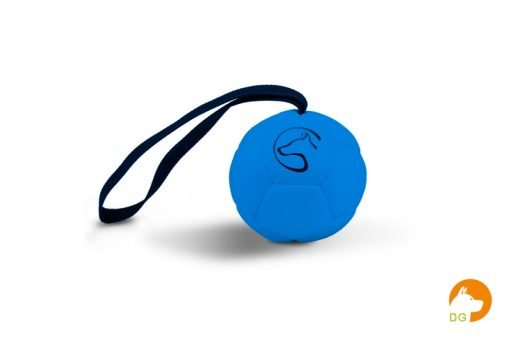 Trainingsbal 9cm met handlus blauw