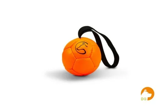 Trainingsbal 9cm met handlus oranje