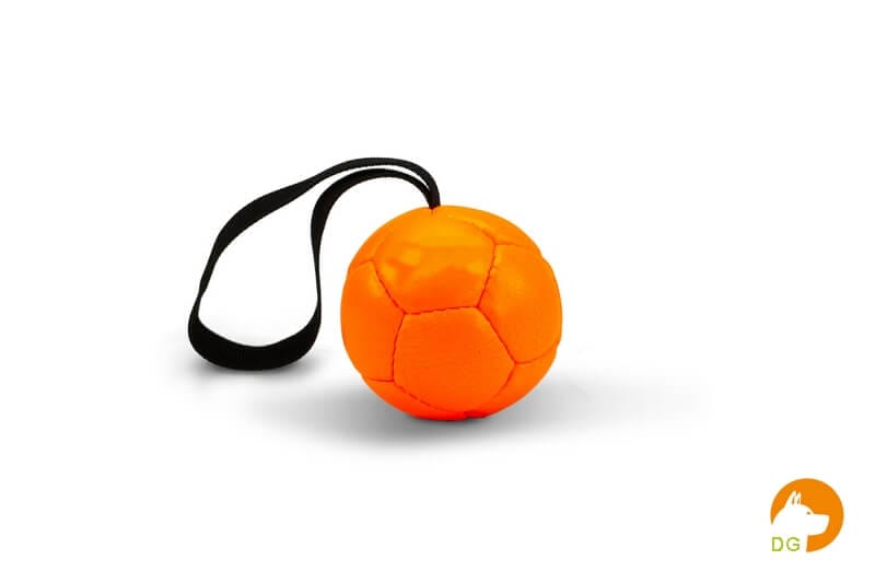 Trainingsbal 9cm met handlus Neon Oranje