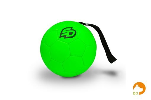 Trainingsbal 16cm met handlus neon groen