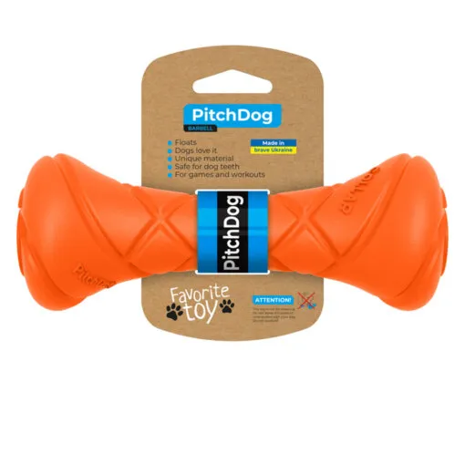 PitchDog Barbell oranje verpakking
