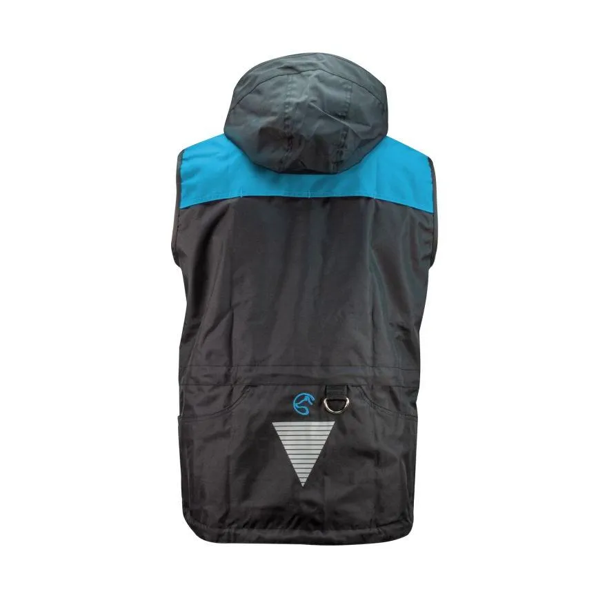 Hondensport Trainingsvest AKIM blauw achterzijde